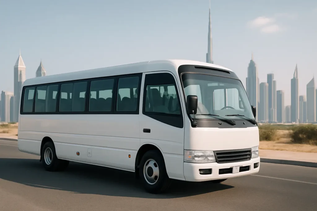 22-Seater Coaster Bus Rental in Dubai