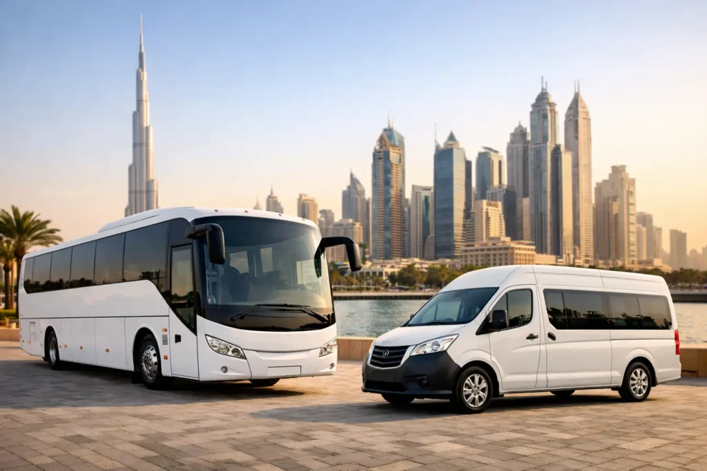Bus Rental vs Van Rental Dubai: Which Fits?