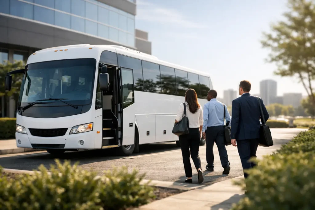 Staff Bus Rental That Keeps Work Moving