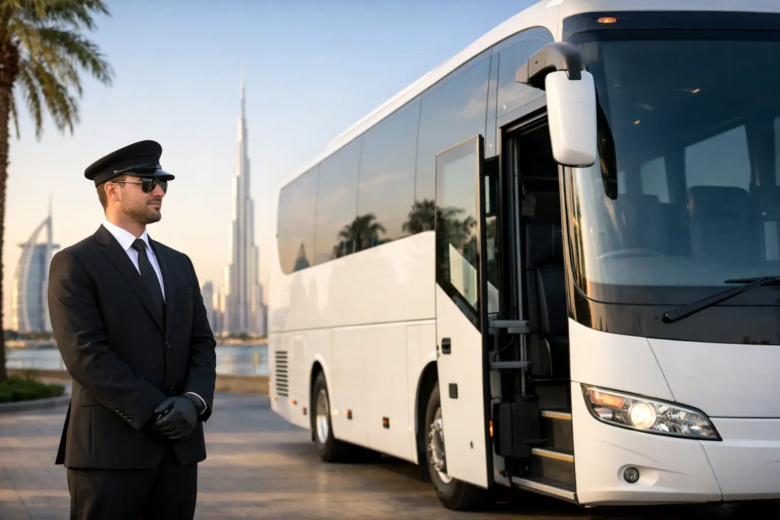 Chauffeur Driven Bus Rental in Dubai